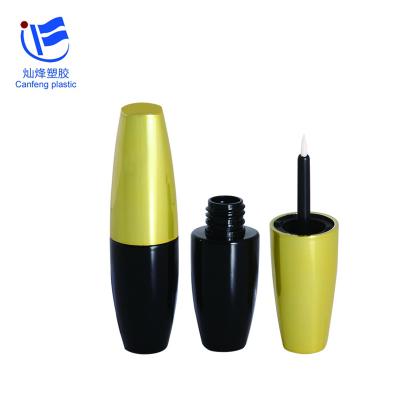 China Unique Olive Lemon Eyeliner Plastic Mini Empty Tube Eyeliner Brush Custom Tube Packaging 10ml for sale