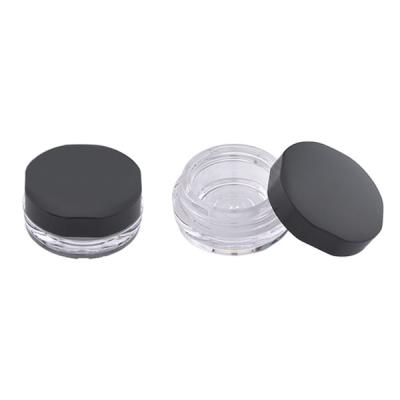 China With Window Wholesale Empty Loose Powder Container Small Makeup Cosmetic Clear Case Empty Loose Powder Jar Packaging for sale