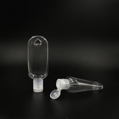 China Wholesale Clear 30ml Olive Shape Circle Up Bottle With Flip Top Plastic Hand Sanitizer Squeeze Bottle for sale