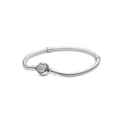 China Fashionable Valentine's Day best-selling silver gift standard 925 standard ladies bracelet for sale