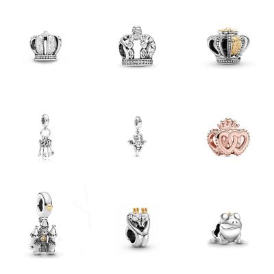 China 100% Original Jewelry HJ METAL Jewelry Reproduction Pandora925 Style Crown Noble Sterling Silver Noble String Pendant Suitable For Women's Gifts for sale