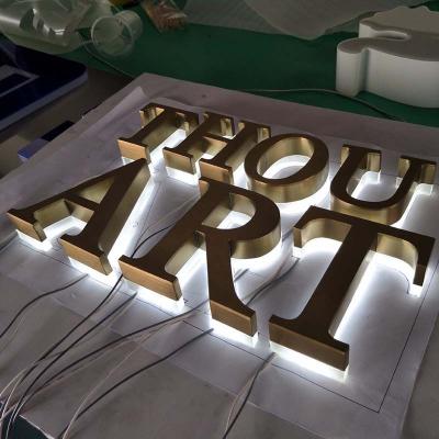 China Seamless Welding / Well Polished 3d Outdoor Advertising Punching Backlit Acrylic Led Light Letter Sign for sale