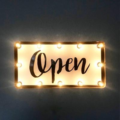 China China marquee light led luminous acrylic letter open sign led light nameplate leaded real estate signs crystal acrylic light box for sale