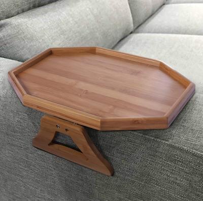 China Lazy sofa armrest tray sofa arm tray side table bamboo wooden armrest tray lazy fashion leisure for sale