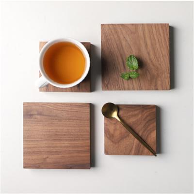 China Hot Selling Europe Products Wooden Coffee Pad Coaster Wooden Cup Holder For Housewear Home Furnishing for sale