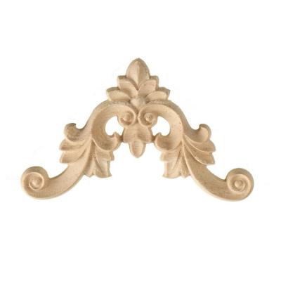 China Retro Interior Decor Main Door Design Furniture Custom Wood Carving Wood Trim Panel For Furniture Corner Decoration for sale