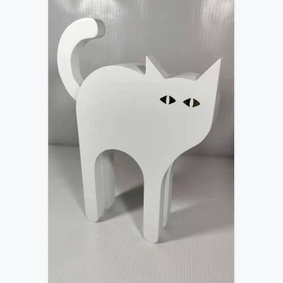 China Europe Fashionable New Products Wooden Cat Wood Carving For Decorative Ornaments for sale