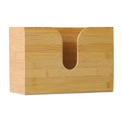 China Europe factory customization bamboo tissue storage boxes and wooden tissue box holder for sale