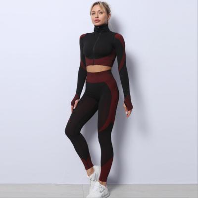 China Other Comfortable And Breathable Yoga Pants Women Sport Clothing Yoga Suit Workout Wear Sets For Women Activewear Women Sets Two Piece for sale