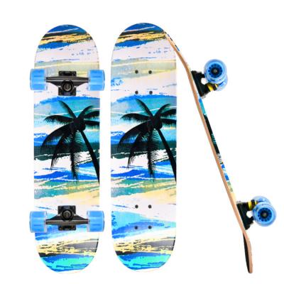 China Factory Wholesale Kids Girls Boys Beginners Quad Skateboard Decks Maple For Kids and Teens for sale