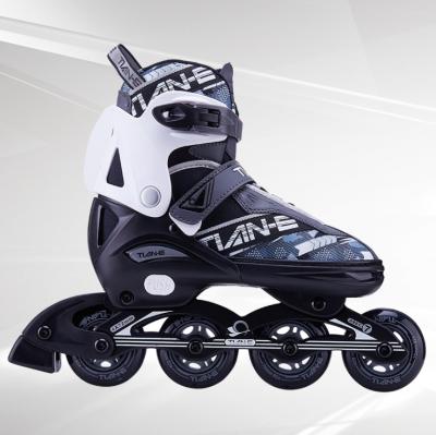 China Sports Flash Factory Price Active Roller Four Wheels Integrated Roller Skates For Adult Custom Logo Adjustable Roller Skate Shoes for sale