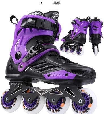 China Wholesale Professional Hard Bearing Boots Active Inline Sports Skates Only 4 Wheel Kids Roller Skates Adjustable Built-in Skate Suit for sale