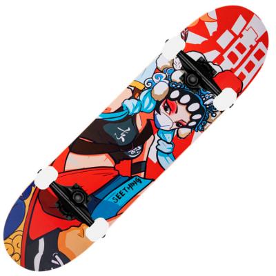 China Boys Girls Kids Double-Tilt Custom Four-Wheel Bearings Skateboards For Adult Professional for sale