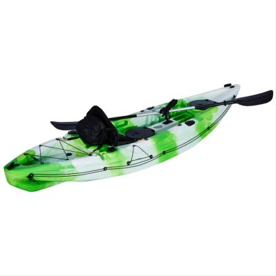 China Adult Best Selling Wholesale Single Seat One Person Sit On Top Ocean Canoe Fishing Paddle Plastic Kayak For Fishing for sale