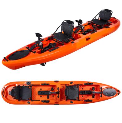 China Factory Wholesale Cheap Plastic Adult Family Kayak 2 Person Non-inflatable For Fishing Kayak for sale