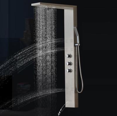 China Nice Quality Stainless Steel Polished Column Shower Sets Bath Care for sale