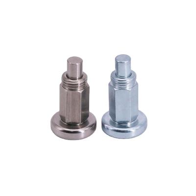 China ZINC Good Quality SS304 Zinc Plated Spring Indexing Plungers Retractable Spring Plungers Pull Knob Indexing Plunger for sale