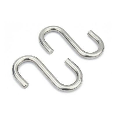 China Heavy Industry Multifunctional Decorative Stainless Steel Solid Metal S Hook Coarse Bearing Hook for sale