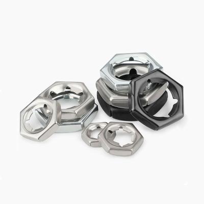 China Heavy Industry Top Quality DIN7967 304/316 Stainless Steel M6 M8 M10 Hex Self-locking Anti-loosening Tight Nut Pal Nut for sale