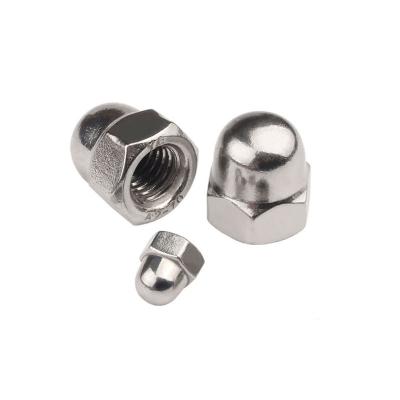 China Heavy Industry Wholesale Price M6 M8 M10 M12 DIN1587 Stainless Steel 304 Dome Nut Hexagon Cap Nut for sale