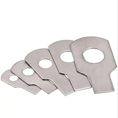 China Wedge Custom Stainless Steel Stop Gasket Single Ear Washer for sale