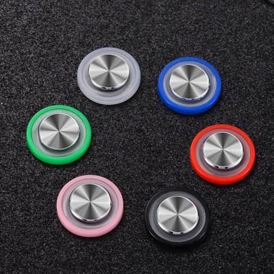 China Touch Buttons Touch Buttons Round Joystick Mobile Phone Game Grip Rocker For Iphone Android Tablet Plated Controller With Suction Cup for sale