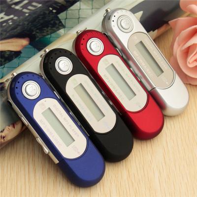 China Portable Flash Radio MP3 Screen FM Music Player Digital LCD Display Mini USB MP3 Support 32GB TF Slot With Microphone MP3 Player for sale