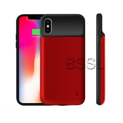 China Fast Charging Support 3200mAh Back Cover Fast Charging Charger For iPhone X MI External Power Bank Charger Case 3200mAh Portable Phone Backup Battery Case With Rex for sale