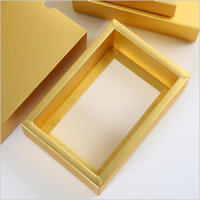 China Materials Factory Wholesale Cheap Price Recycled Drawer Kraft Paper Box Packaging Small Slide Gift Box for sale