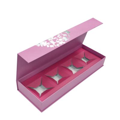 China Recyclable Printing Paper Cardboard Boxes Wedding Magnetic Jewelry Necklace Paper Packaging Gift Boxes for sale