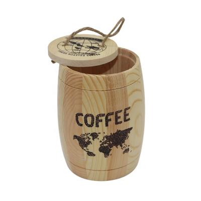 China Handmade Wholesale Coffee Box Packaging Cylinder Coffee Bean Box for sale