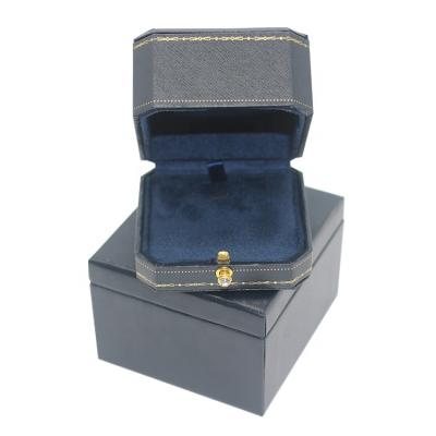 China Ring Box Velvet Jewelry Box Leather Customized Ring Wholesale Luxury Jewelry Boxes for sale