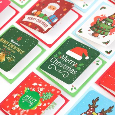 China Europe Wholesale Custom Printing Funny Merry Christmas Gold Foil Greeting Gift Certificates Bulk Set for sale