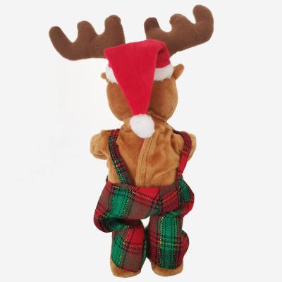 China MUSICAL REINDEER WITH BATTERY OPERATED MUSICAL MOVEMENT 30CM REINDEER CHRISTMAS DECORATION for sale