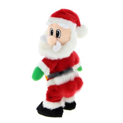 China MUSICAL SANTA WITH MOVEMENT 30cmTWERKING SANTA BATTERY FUNNY CHRISTMAS DECORATION TOY for sale