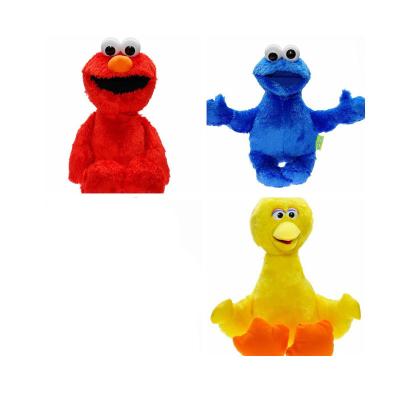 China Red And Blue Guy Yellow Big Bird Plush Cookie Durable 3 Style 45cm Sesame Street Plush Toy for sale