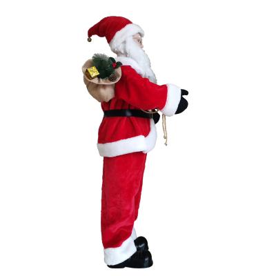 China Life Size Chirstmas Decor Figure Ornament Stands Giant Santa Claus Large Outdoor Christmas Decor for sale