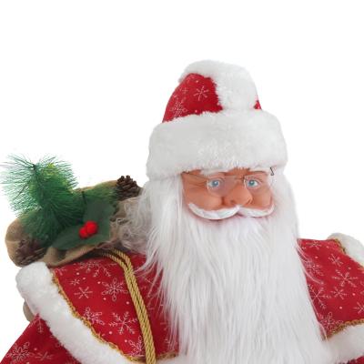 China New Christmas Decor Chirstmas Decor Resin Life Size Doll Pendants Santa Claus Ornaments Standing Dolls Ornaments for sale