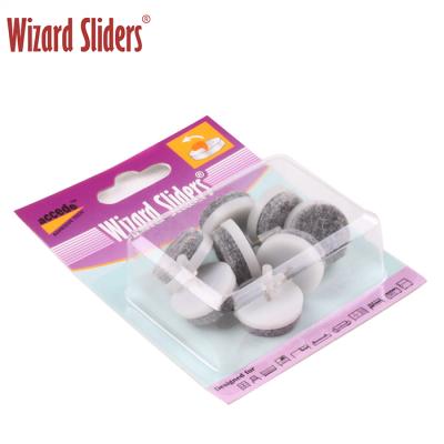 China 2018 New Anti-Slip 20Mm Felt Furniture Glides For Chairs, Felt Nail On Slider for sale