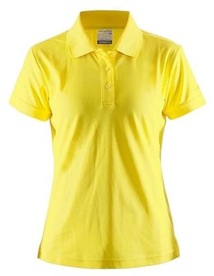 China Latest Anti-wrinkle Women's Polo Shirts Golf Shirts Polyester Polo Yellow Ladies Sport Custom T-shirts Golf Shirts for sale