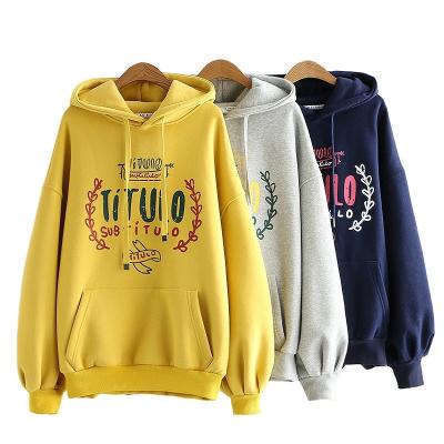 China Anti-wrinkle Fashion Customize Women's Hoodies Manufacturers Logo Casual Oversized Cute Sweatshirt For Women for sale