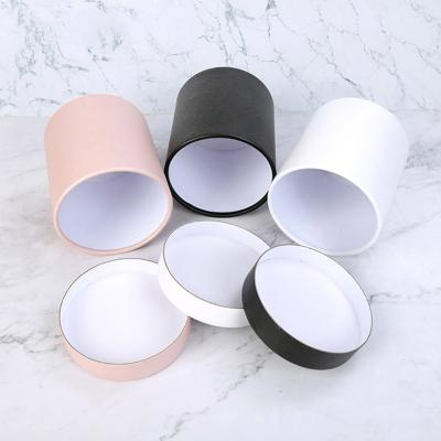 China Recycled Materials Around Packaging Decor Roses Box Lid And Tube Display Bottom Paper Box With Ribbon Flower Box for sale