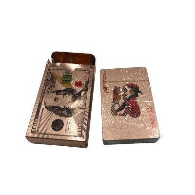 China Gold Stamping Playing Card 100% Plastic High Quality Waterproof Plastic Poker Playing Cards for sale