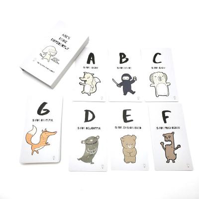 China 2022 Custom Early Educational Promotion Factory Printing Game Cards Card Flash Cards for sale