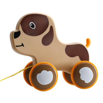 China Baby Early Walking Toys Animal Educational Toys Cartoon Push And Pull Drawstring Study Toys For Toddler for sale