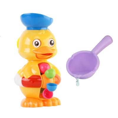 China Multifunctional Duck Rotate Waterwheel Lovely Animal Baby Bath Spray Toys Child Safety Water Tool Kids Bathroom for sale