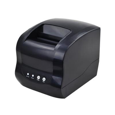 China Black Hot Sale 3inch USB High Speed ​​Desktop Thermal Barcode Label Printer for Supermarket 365B for sale