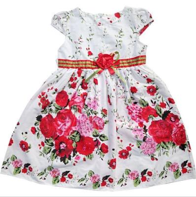 China New Design Washable Modern Children SleevelessTeen Girls Cotton Casual Floral Dresses for sale