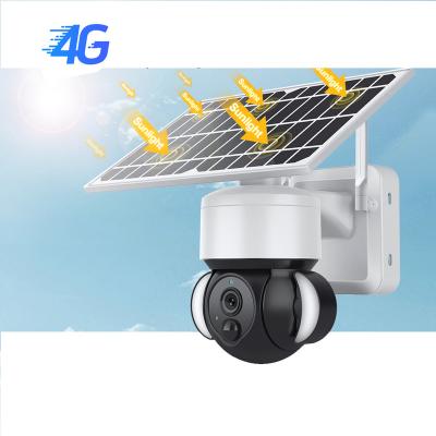 China Human Motion Tracking IP Camera GSM 4G SIM Card 1080P Waterproof IP Camera WIFI Solar Panel Battery PTZ Security Camera Outdoor CCTV Camera for sale