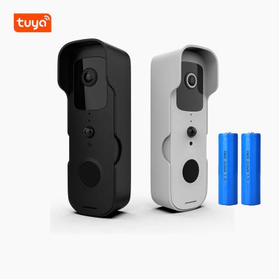 China WiFi TuyaSmart 1080P HD Video Doorbell Camera Wireless WiFi Security Camera APP Intercom Night Vision Rechargeable Battery Bell TY-S2-DB03 for sale